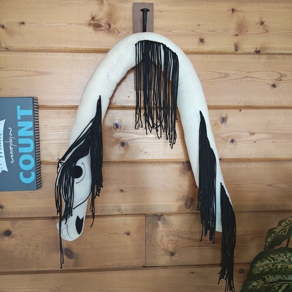 The Unbranded Brand Other - Long‎ Horse 51" Plush Internet Urban Legend Trevor Handerson White w/ Hair